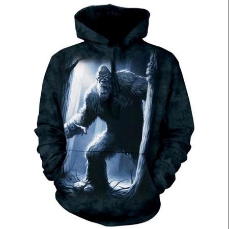 The Mountain Blue 100% Cotton Sasquatch Hoodie Graphic Novelty Sweatshirt (l)