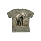 The Mountain Grey 100% Cotton Asian Elephants Graphic Novelty T-shirt