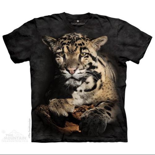 The Mountain Black Cotton Clouded Leopard Novelty Adult Smithsonian T-shirt