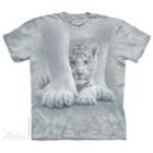 The Mountain White 100% Cotton Sheltered Realistic Graphic T-shirt