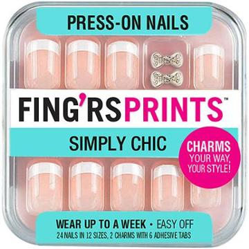 Fingrs Simply Chic Press-on Nails, Pack Of 2