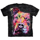 The Mountain New Black 100% Cotton Thoughtful Pitbull Youth Novelty T-shirt (m)