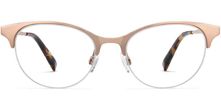 Esther F Eyeglasses In Rose Gold (rx)
