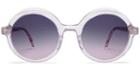 Constance F Sunglasses In Lavender Crystal (grey Rx)