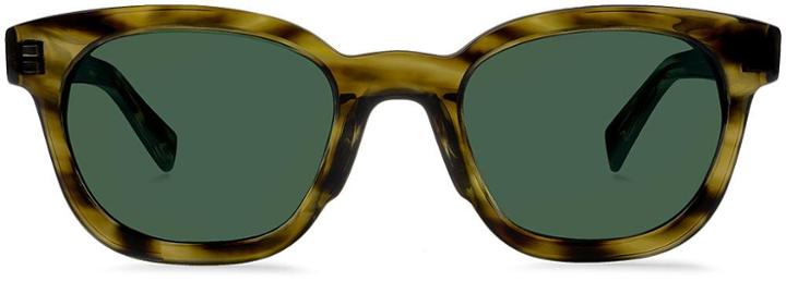 Warby Parker Sunglasses - Dean In Striped Olive