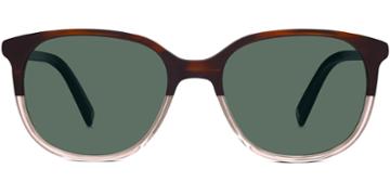 Laurel Lbf F Sunglasses In Tea Rose Fade (green Rx)