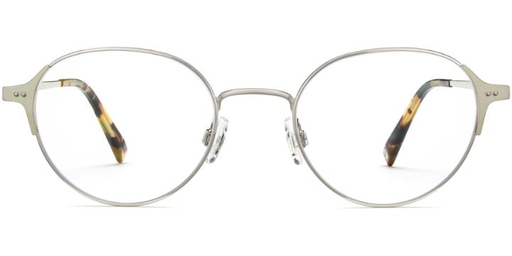 Cole M Eyeglasses In Polished Silver With Riesling (rx)