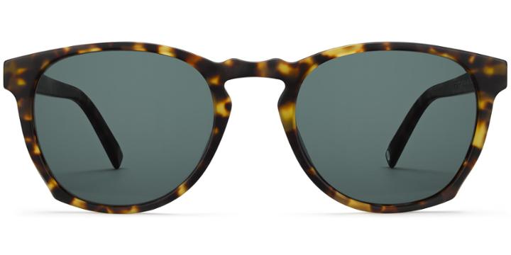 Topper Wide M Sunglasses In Hazelnut Tortoise Matte (green Rx)