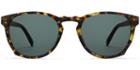 Topper Wide M Sunglasses In Hazelnut Tortoise Matte (green Rx)