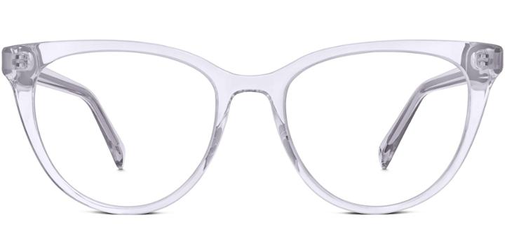 Haley F Eyeglasses In Lavender Crystal Rx