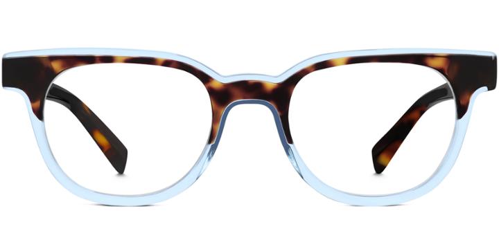 Warby Parker Eyeglasses - Duckworth In Cognac Tortoise Bermuda Blue