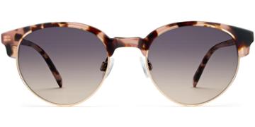 Carey F Sunglasses In Petal Tortoise With Gold (grey Rx)