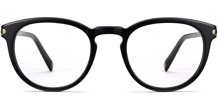 Hugo M Eyeglasses In Jet Black With Gold (rx)