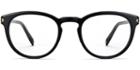 Hugo M Eyeglasses In Jet Black With Gold (rx)
