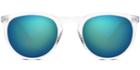 Haskell M Sunglasses In Crystal With Blue Flash Non-rx