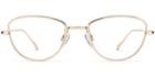 Eleanor F Eyeglasses In Polished Gold (rx)