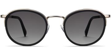 Logan M Sunglasses In Jet Black Matte With Silver (grey Rx)