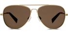 Warby Parker Sunglasses - Dempsey In Polished Gold