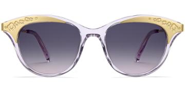 Christabel F Sunglasses In Lavender Crystal (grey Rx)
