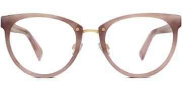 Tansley F Sunglasses In Pale Rose Horn With Gold (brown High-index)
