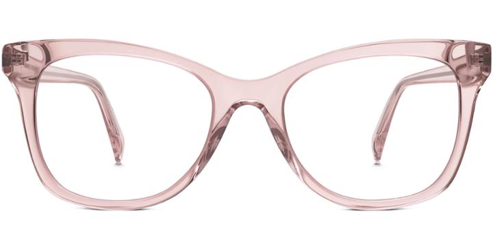 Hallie F Eyeglasses In Rose Crystal Rx