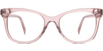 Hallie F Eyeglasses In Rose Crystal Rx