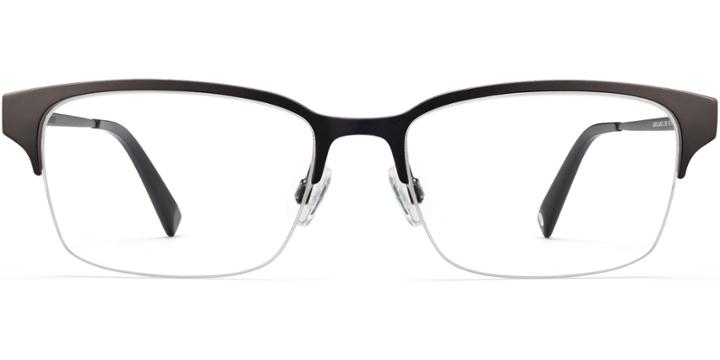 James Wide M Eyeglasses In Carbon (rx)