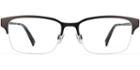 James Wide M Eyeglasses In Carbon (rx)