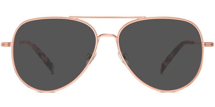 Raider Wide M Sunglasses In Rose Gold (grey Rx)