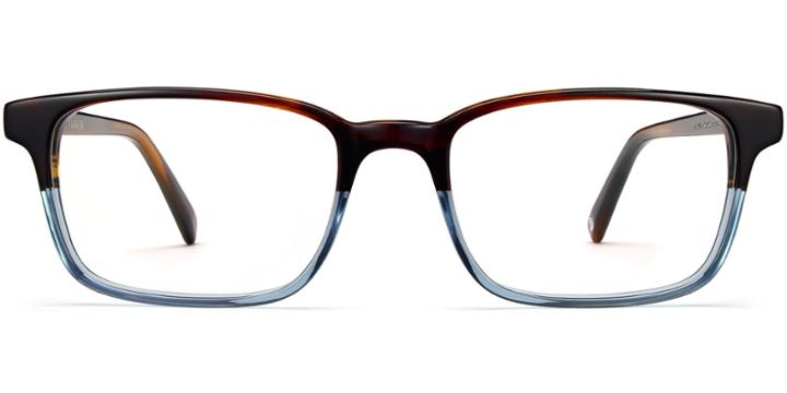 Wilkie Extra Wide M Eyeglasses In Eastern Bluebird Fade (rx)