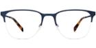 Wallis M Eyeglasses In Brushed Navy Rx