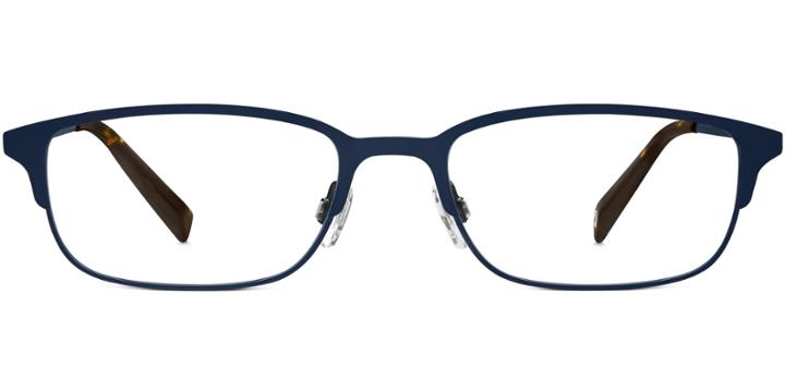 Graham F Eyeglasses In Brushed Navy High-index
