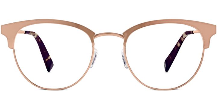 Blair F Eyeglasses In Rose Gold High-index