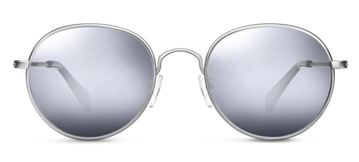 Warby Parker Sunglasses - Abbott In Jet Silver