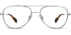 Warby Parker Eyeglasses - Lionel In Jet Silver