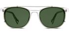 Warby Parker Sunglasses - Durand With Clip-on In Crystal