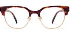 April F Eyeglasses In Fig Tortoise With Gold (rx)