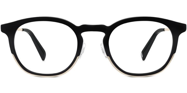 Tate M Eyeglasses In Jet Black With Riesling Rx