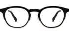 Tate M Eyeglasses In Jet Black With Riesling Rx