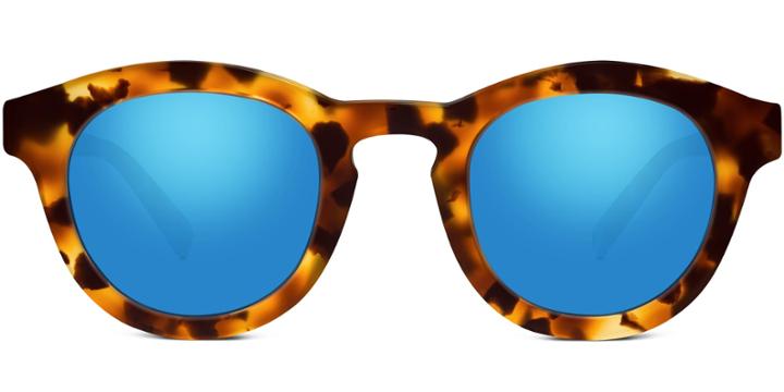 Flynn F Sunglasses In Canyon Tortoise (blue Rx)