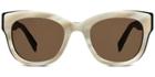 Warby Parker Sunglasses - Bird In Striped Oystershell With Jet Black