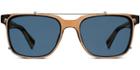 Warby Parker Sunglasses - Chamberlain With Clip-on In Muddled Fig