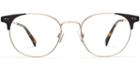 Cameron M Eyeglasses In Polished Gold With Brushed Ink (rx)