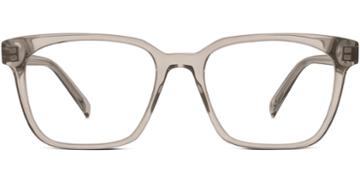 Hughes Wide M Eyeglasses In Smoky Quartz Crystal Rx