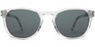 Topper Wide M Sunglasses In Crystal (grey Rx)