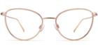 Elise F Eyeglasses In Rose Gold With Mojave Mauve (rx)