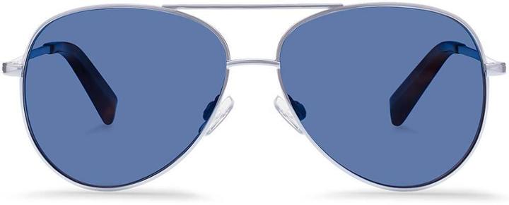 Warby Parker Sunglasses - Batten In Jet Silver