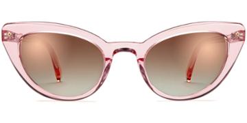 Evelina F Sunglasses In Bermuda Rose Crystal (grey Rx)