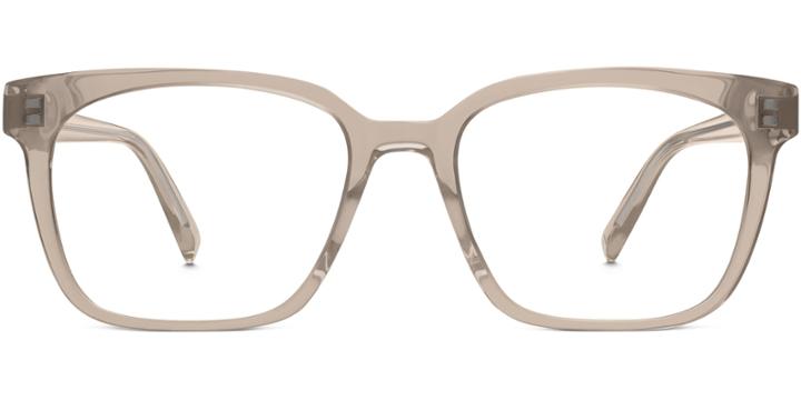 Hughes Wide Lbf M Eyeglasses In Smoky Quartz Crystal Rx