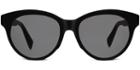 Piper F Sunglasses In Jet Black (grey Rx)